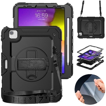 iPad ケース 耐衝撃 と 保護フィルム セット iPad A16(11)/第10/9/8/7