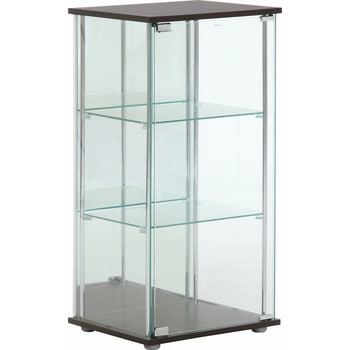 96048 ガラスコレクションケース 3段(背面ミラー付き) 不二貿易