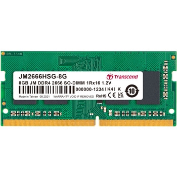 JM2666HSG-8G ノートPC用メモリ PC4-21300(DDR4-2666) 1.2V 260pin U