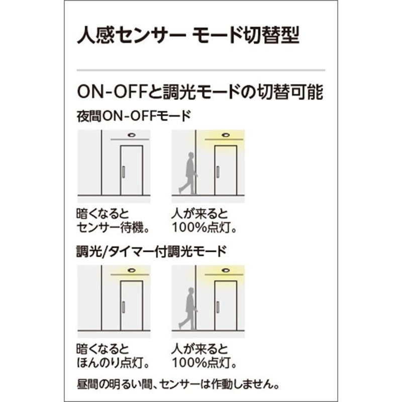 OD361593 人感センサー付エクステリアベースダウンライト 白熱灯器具