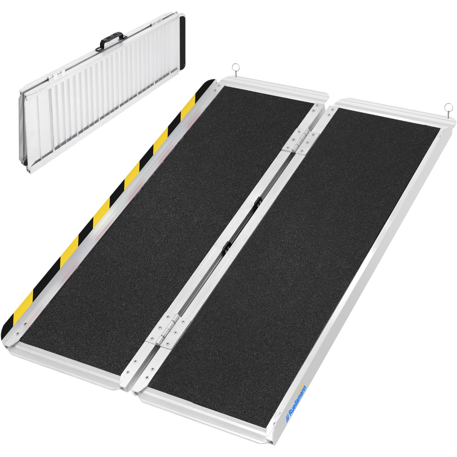 MR607WL-4 車椅子スロープ 折りたたみ式 Ruedamann ブラック色 全長