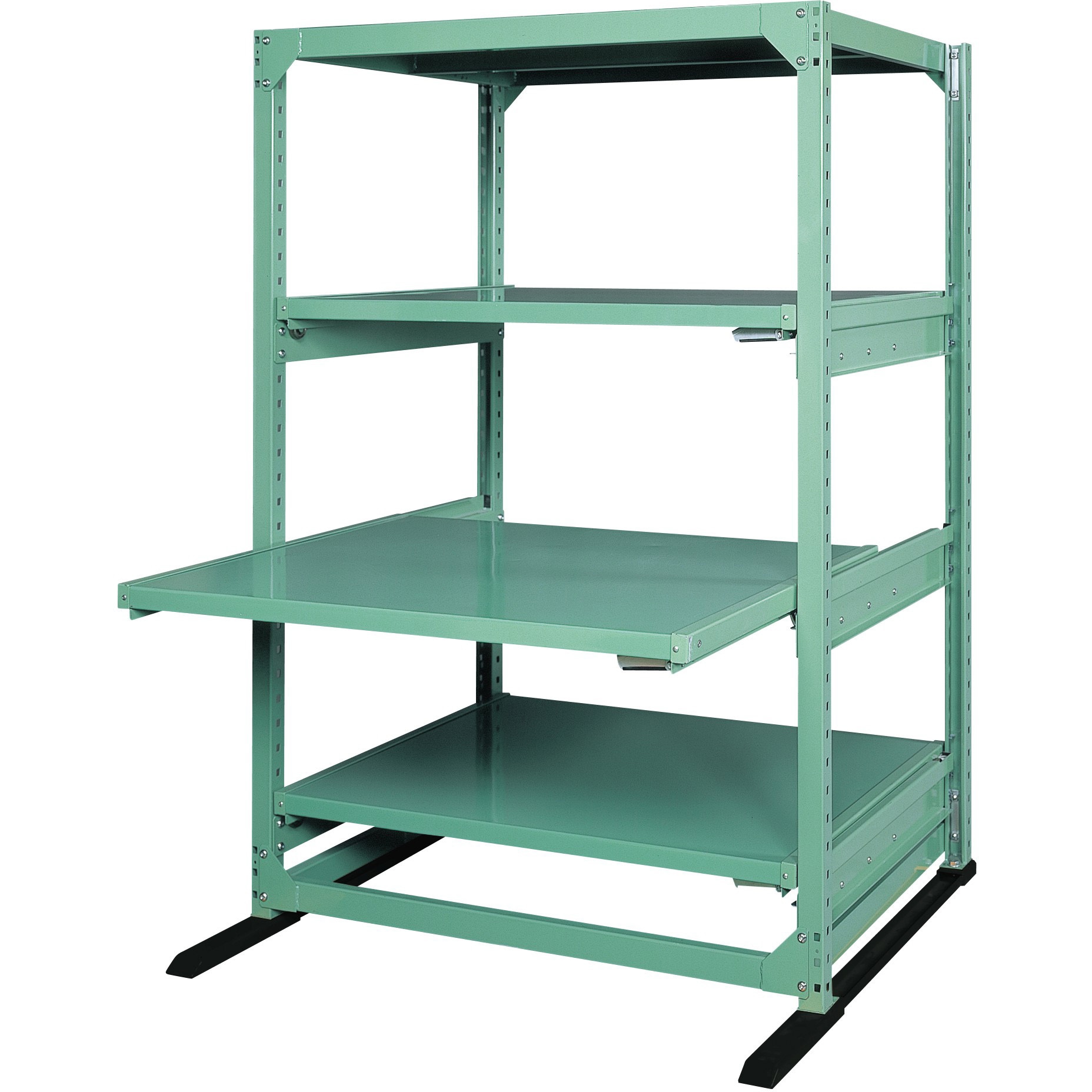 MSR-1812L04T 中量スライドラック(単体タイプ) サカエ 高さ1800mm MSR