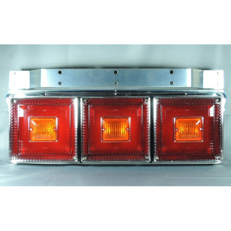 3連シーケンシャルリレー付き 左右セット 新 角大型テールランプ 1個