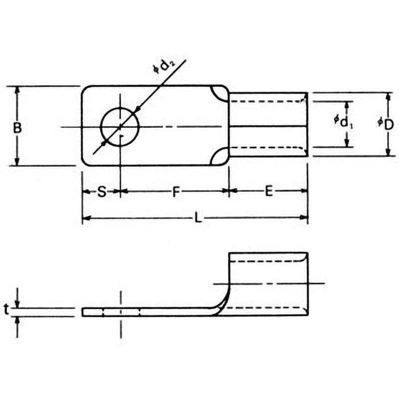 CB150-12 ブレーカー用圧着端子(CB型) 1パック(30個) 冨士端子工業