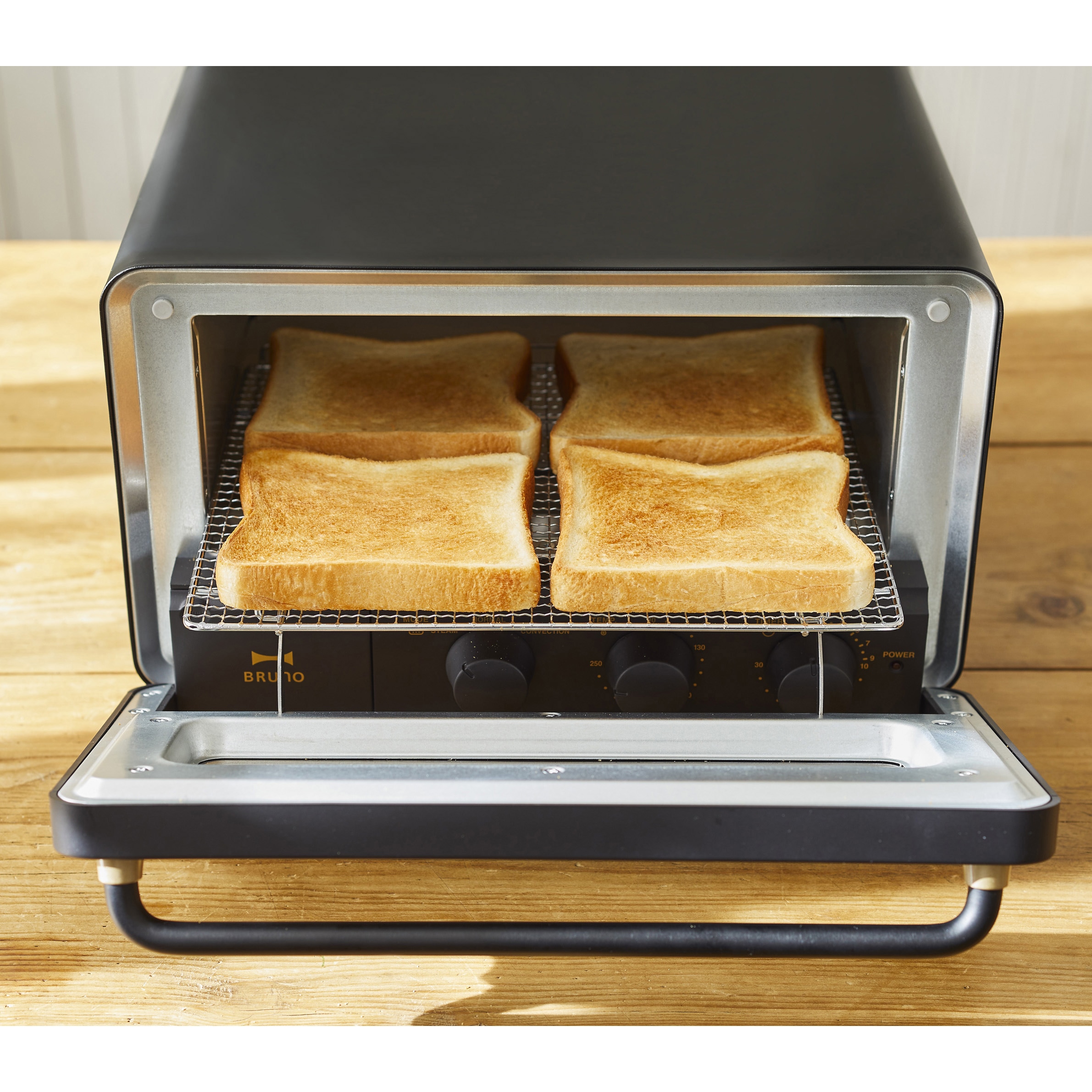 BOE067-BK スチーム&ベイク トースター 1台 BRUNO(ブルーノ) 【通販