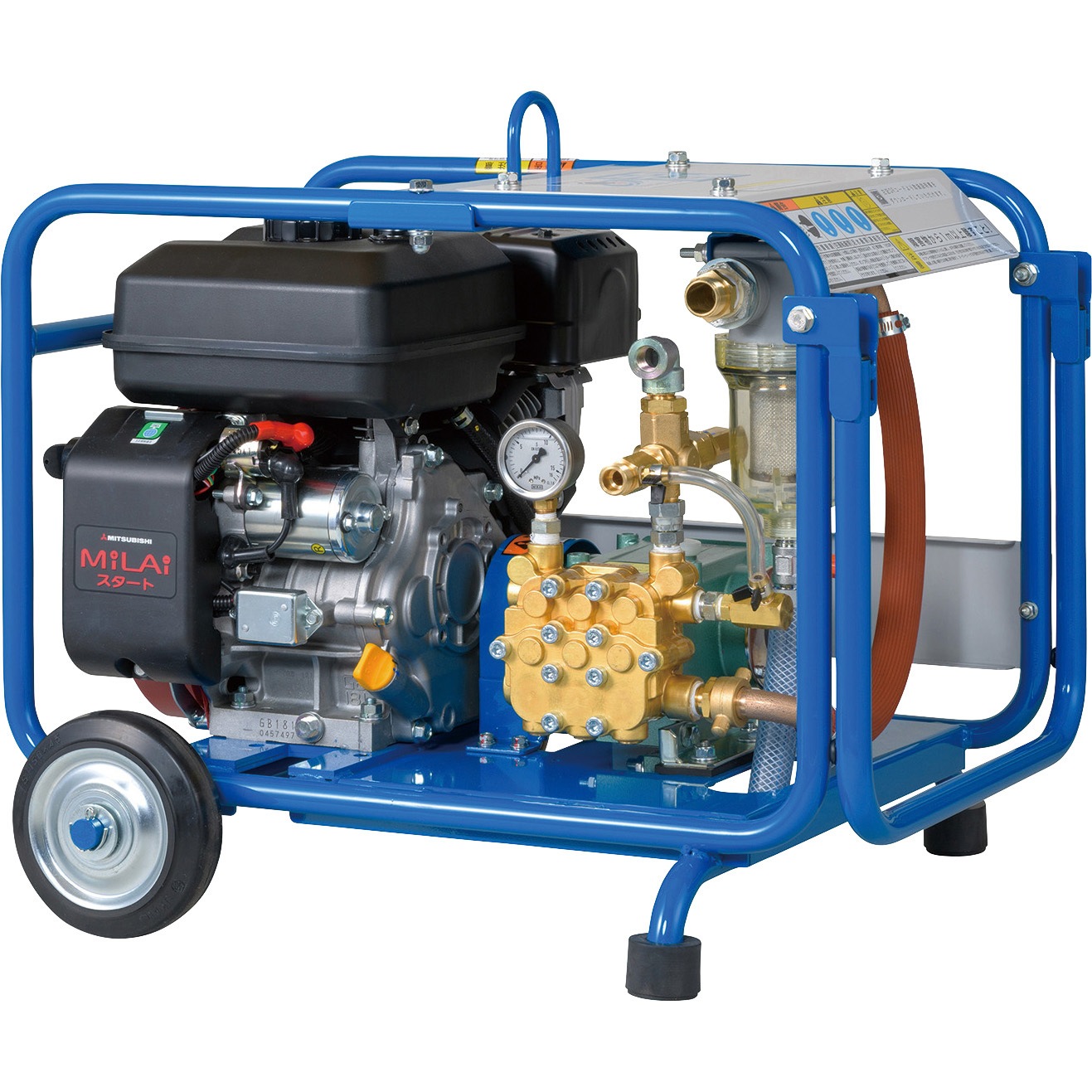 VIP5ツルミHPJ-5ESM高圧洗浄機防音ガン・高圧ホース・給排水ホース