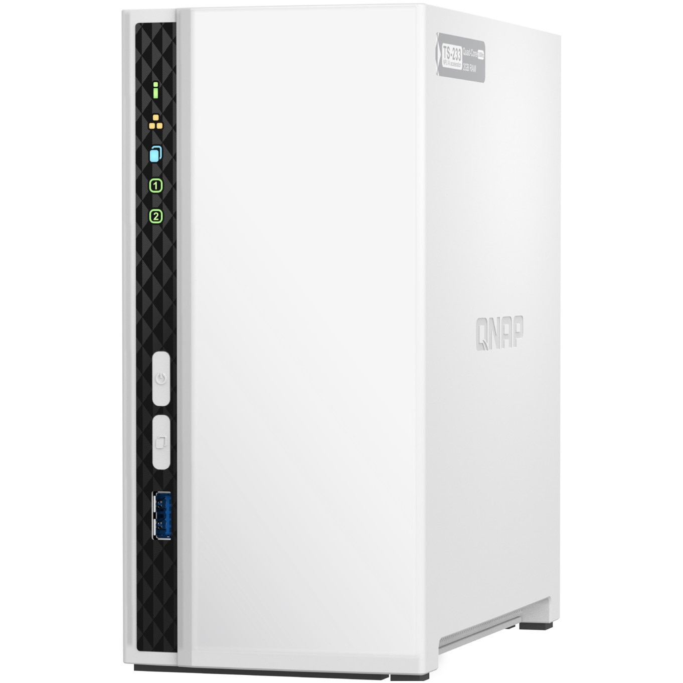 T233M102 QNAP NAS TS-233 ミドル 2/4/6/8/12/20TB 3年保証 1個 QNAP