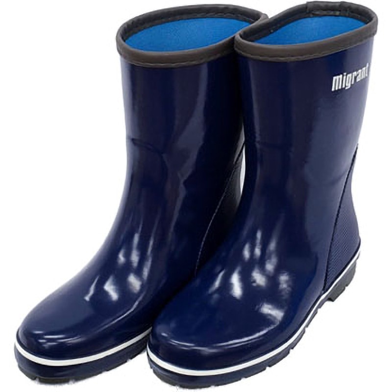 ML-08 MIGRANT ミグラント婦人長靴 鈴木産業 作業靴 ネイビー色 サイズ