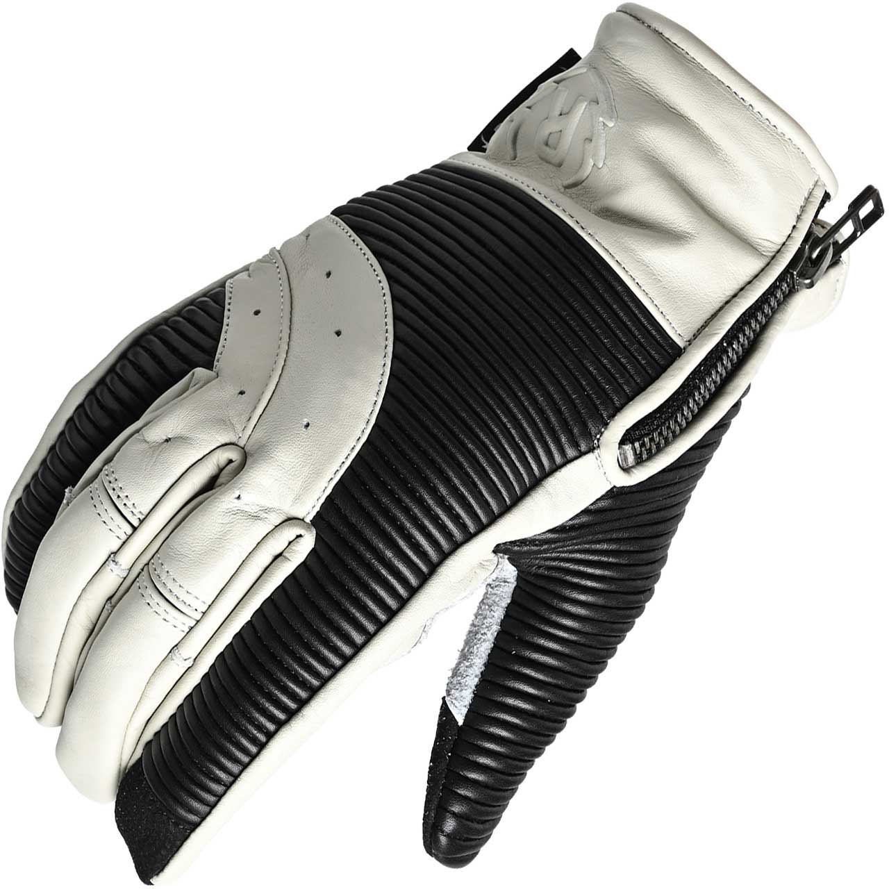 RLG2203-WHITE-M 牛革 白 レザー バイクグローブ RIDEZ(ライズ) サイズ