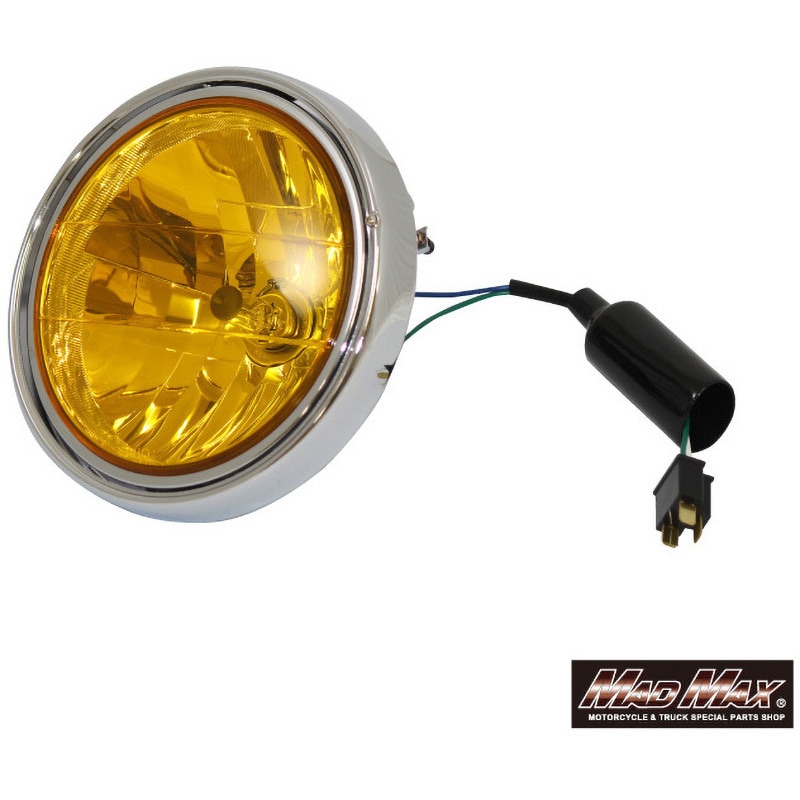 L20-2041-AY カワサキ車用 Φ180 マルチリフレクター ヘッドライト MAD