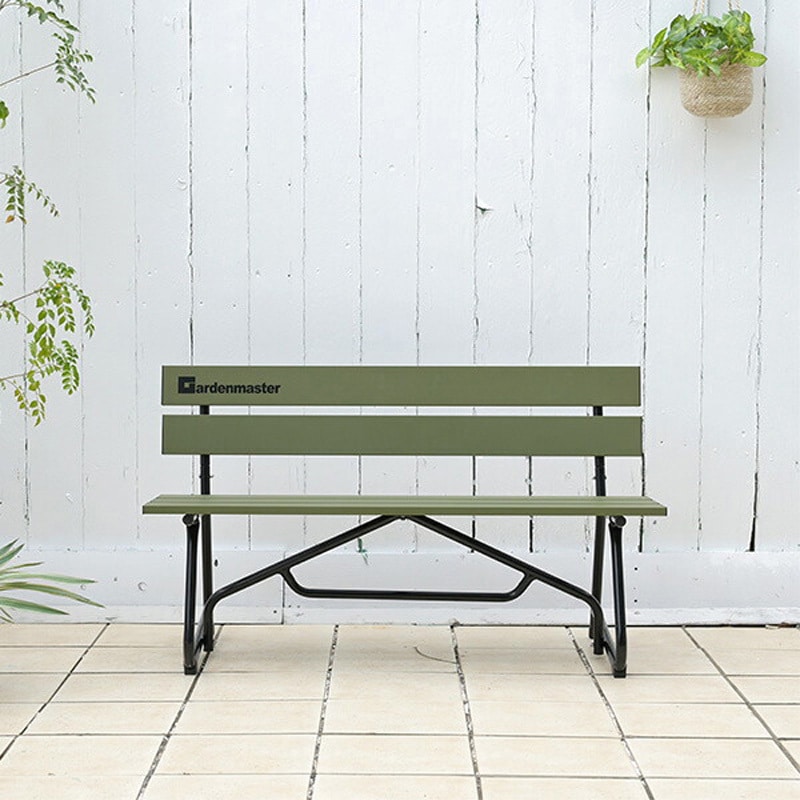 KAB-1205(WH) アルミ パークベンチ YAMAZEN(山善) 幅1200mm奥行535mm高