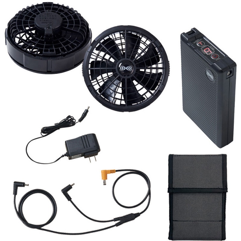 SK23011K90 空調服(R) スターターキット (18V) 空調服 ブラック色