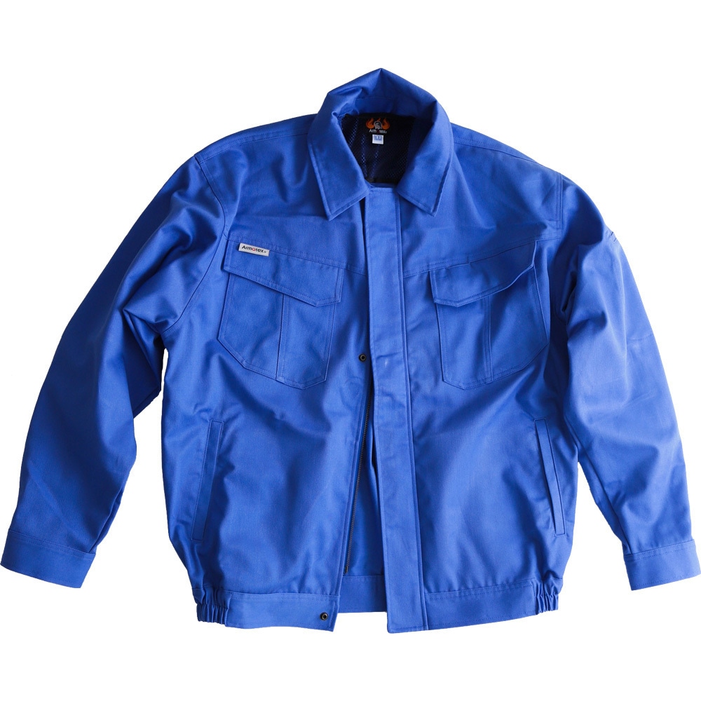 AX-EF1000 防炎空調ウェア 日光物産(NIKKO) 服のみ ブルー色 サイズL