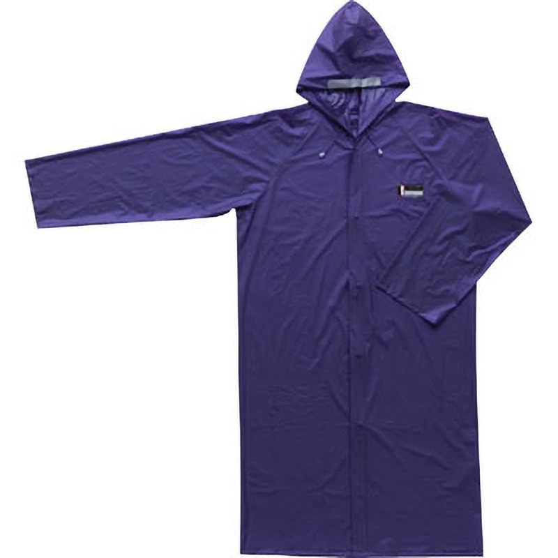 3250 PVCカラフルレインコート グローブマニア(川西工業) パープル色