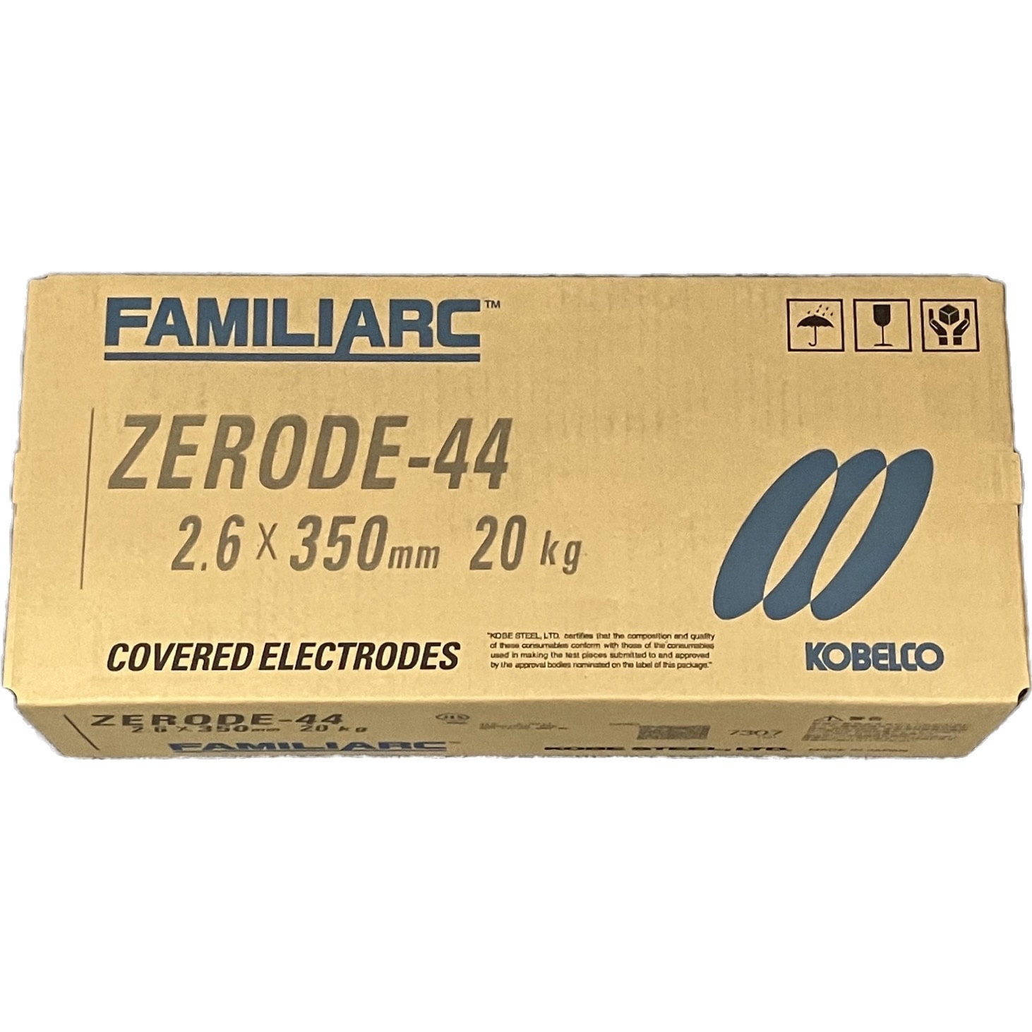 Z-44(ZERODE-44) 軟鋼～550MPa級鋼用溶接棒 神戸製鋼 棒径2.6mm棒長