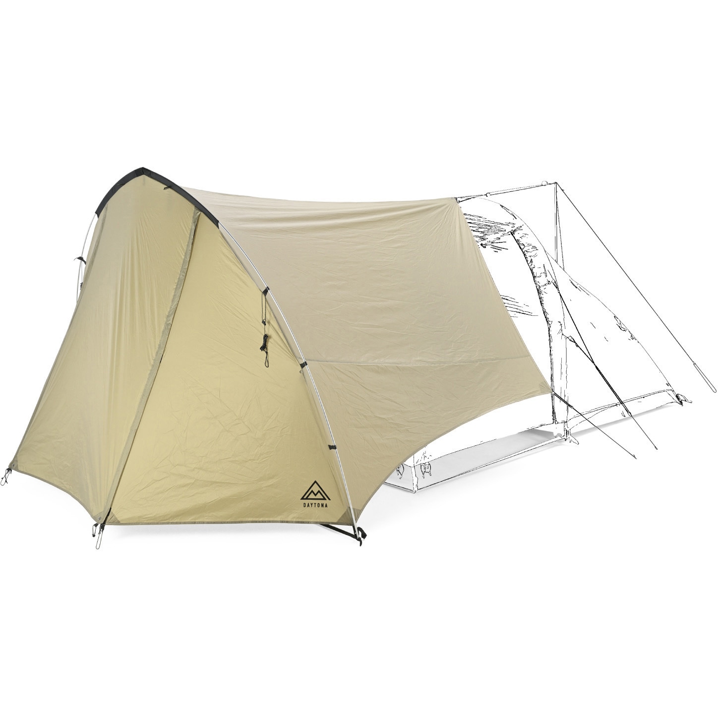 61340 マエヒロシェルターMID 1個 DAYTONA(デイトナ) 【通販モノタロウ】