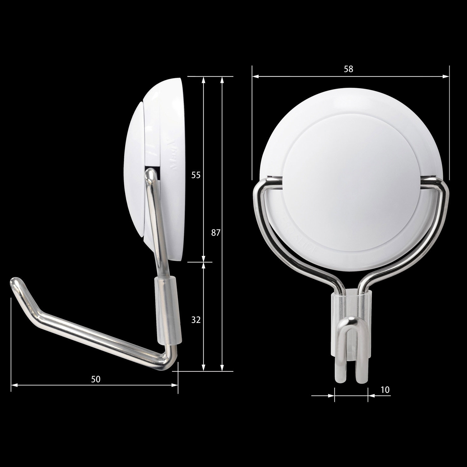 MZR-12W マグネットフック ゼロスライド MagX(マグエックス) 超強力