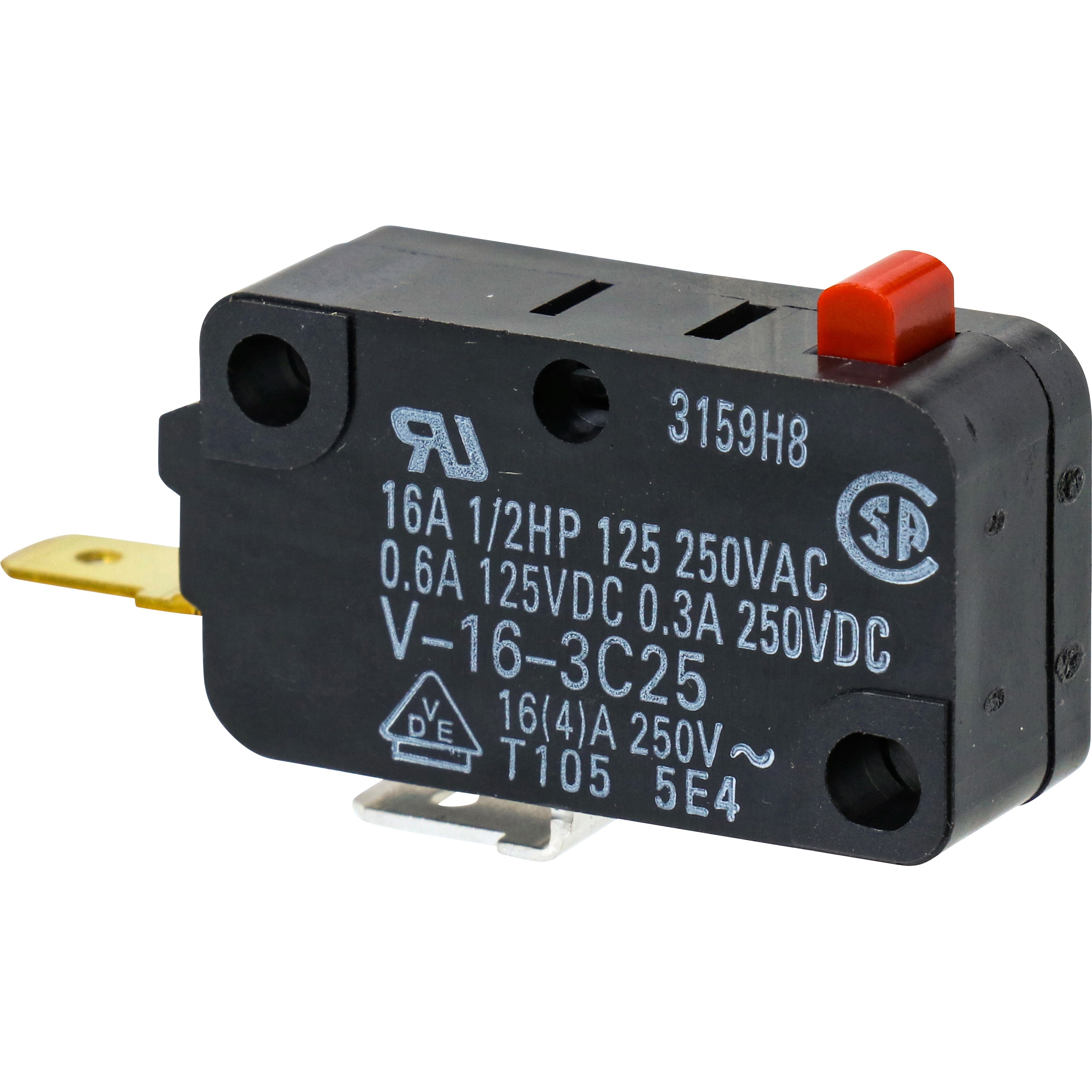 V-16-3C25 小形基本スイッチ V omron(オムロン) ピン押ボタン形