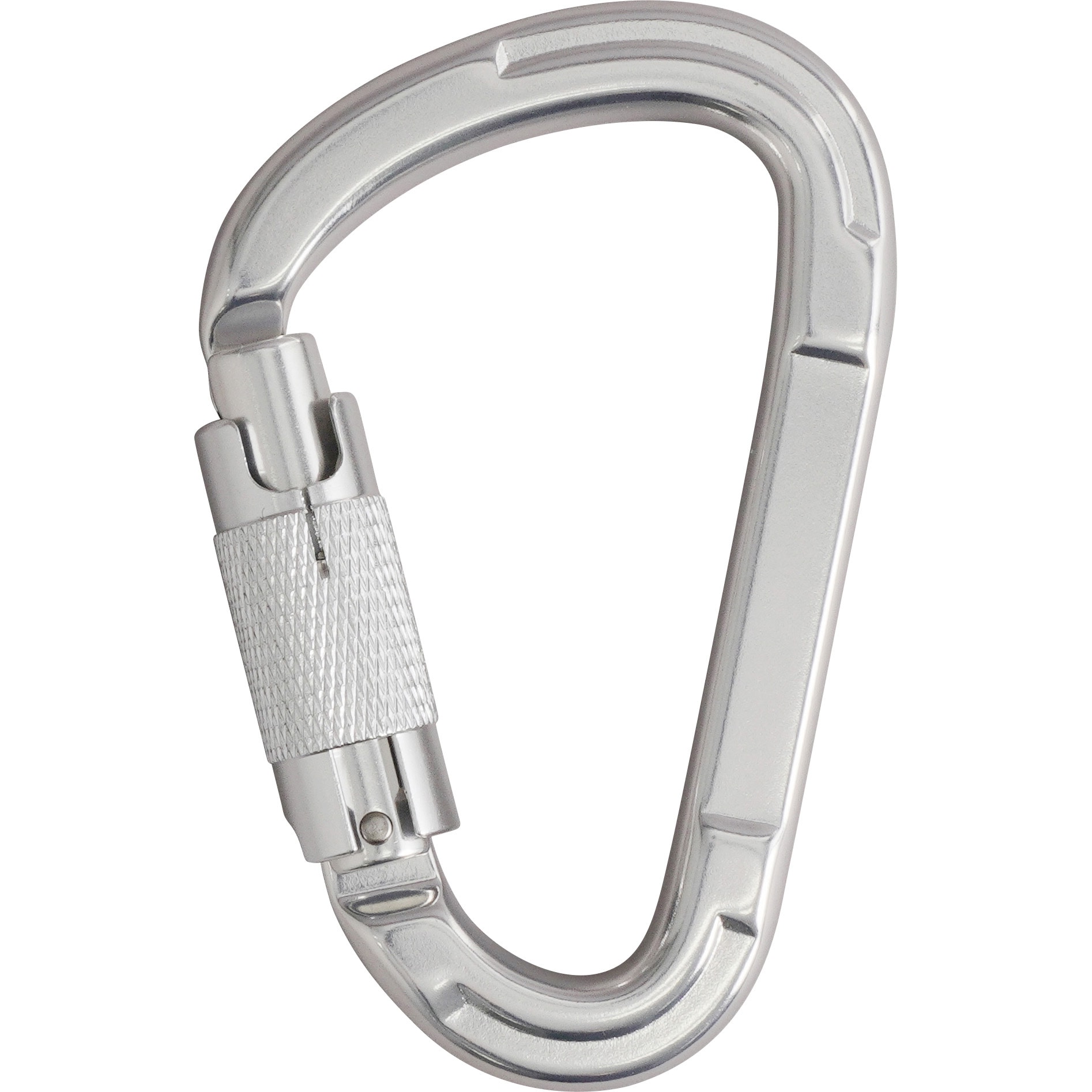 シルバー/シルバー カラビナ オートロック式 モノタロウ アルミ製