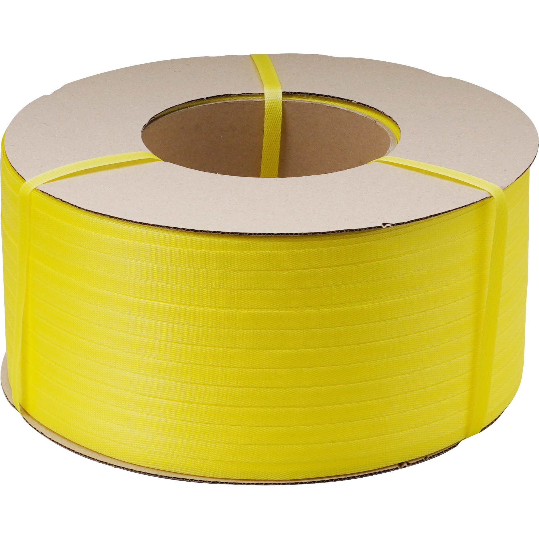 PPバンド 自動梱包機用 2巻入 モノタロウ 黄色 幅15mm長さ2500m 1