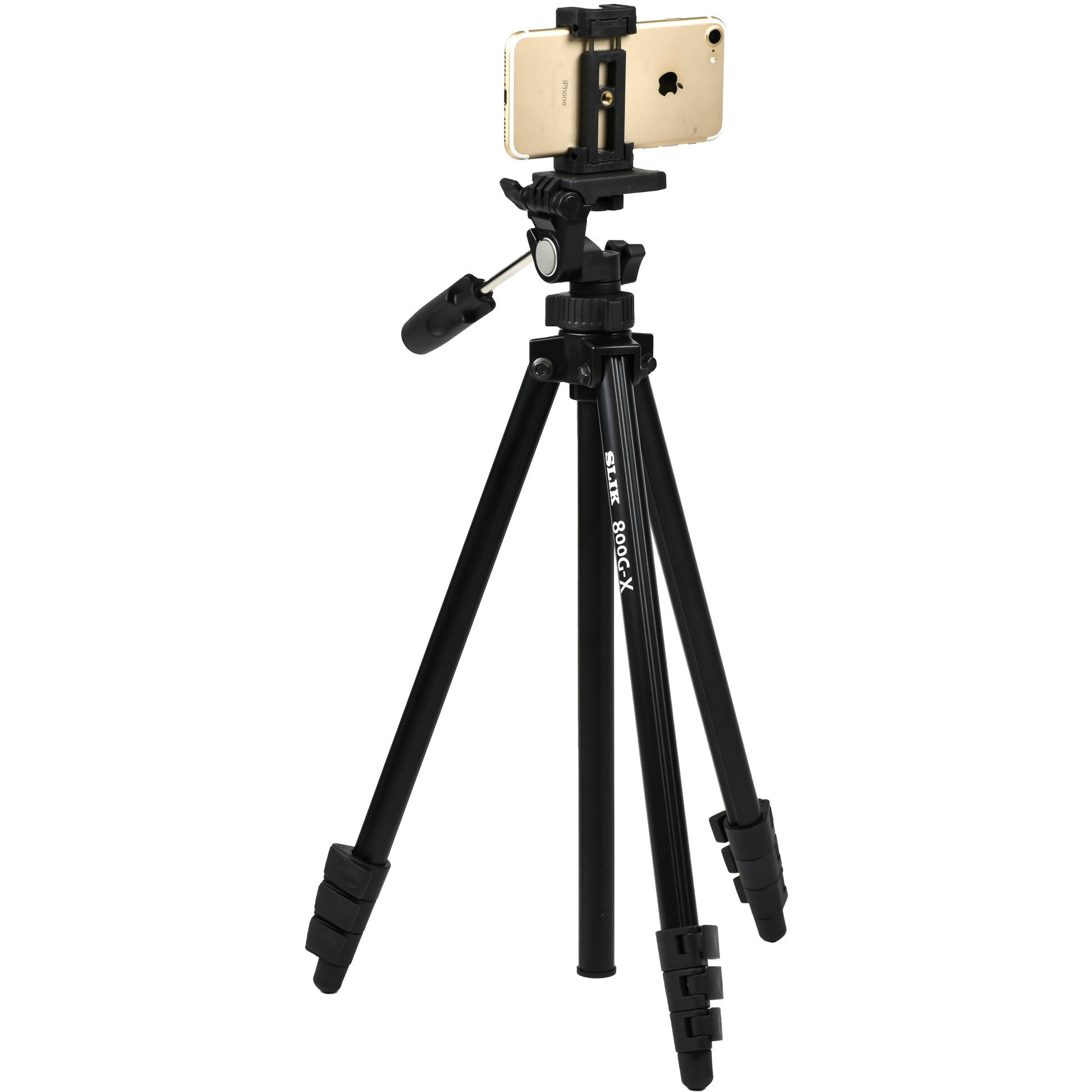 800G-10 コンパクトシリーズ三脚 スマホホルダー付き SLIK(スリック