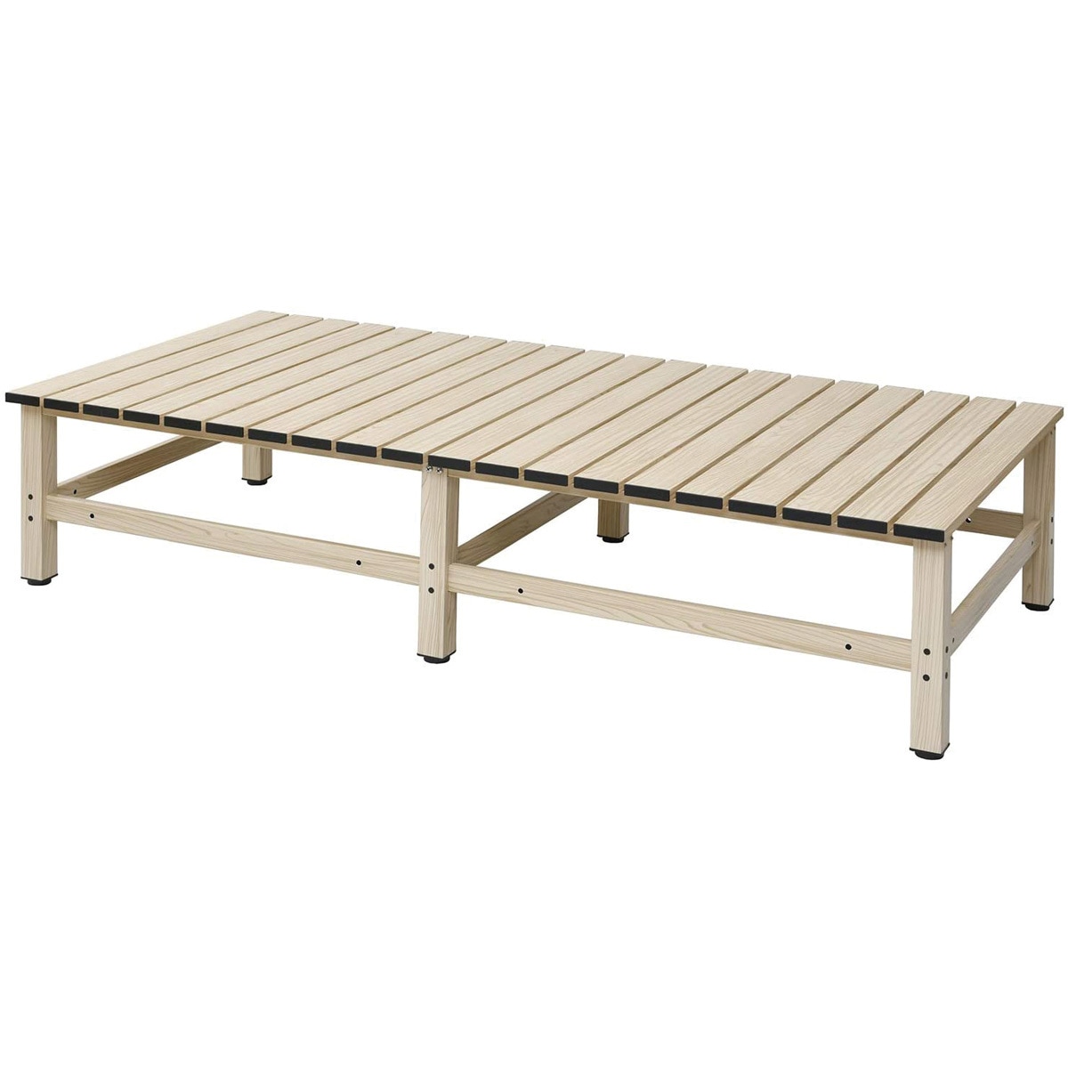 DXB-180(LWD) アルミデッキ ガーデンベンチ 木目調 YAMAZEN(山善) 組立