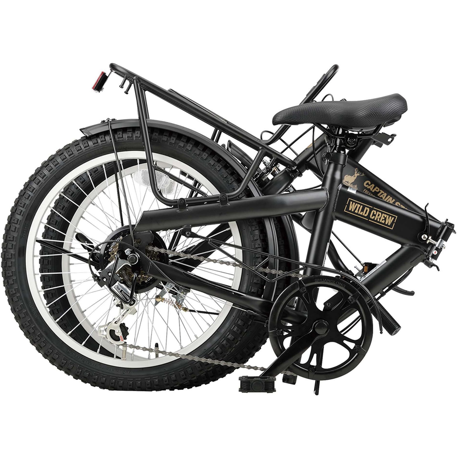 YG-1544 ワイルドクルー折りたたみ自転車20インチ外装6段 CAPTAIN STAG