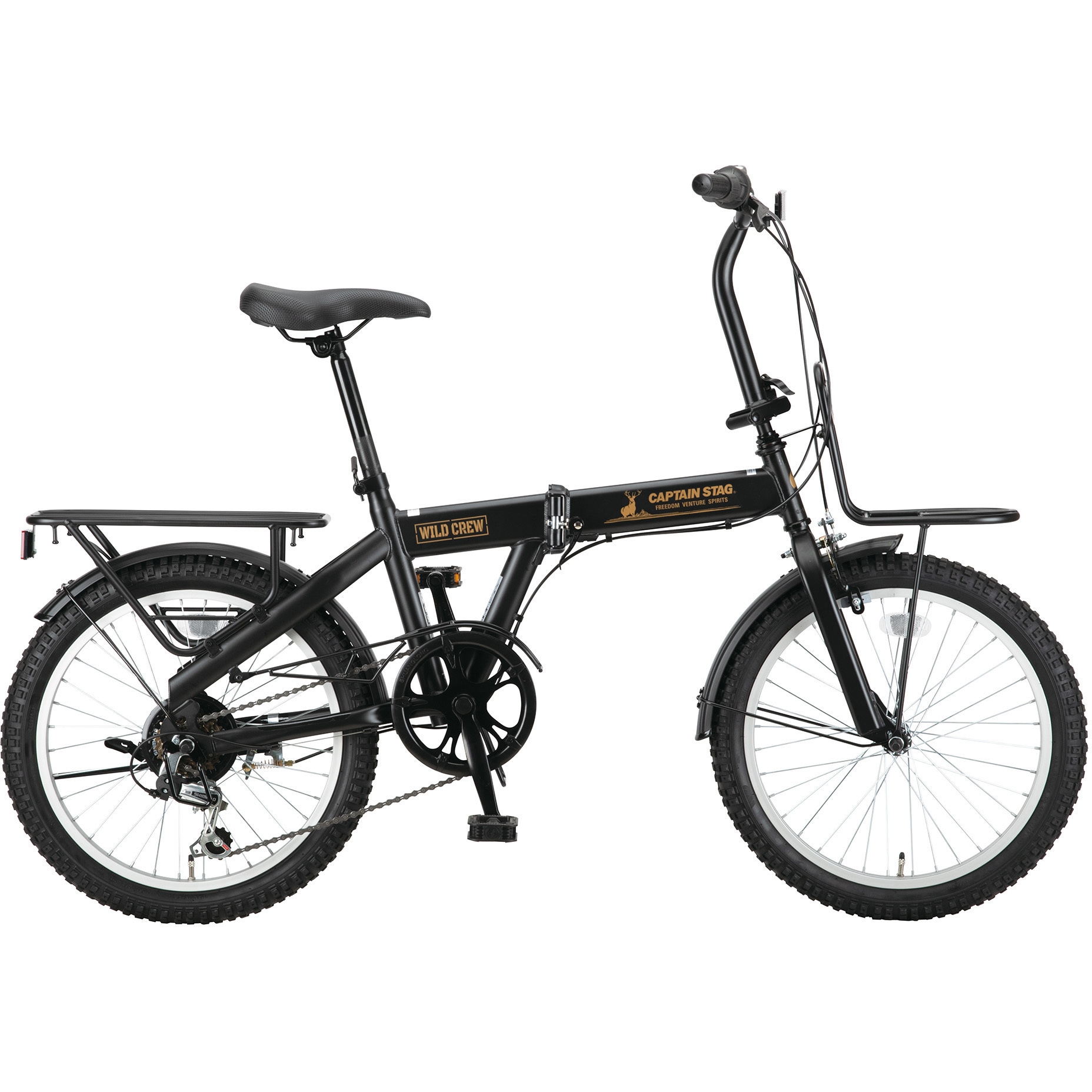 YG-1544 ワイルドクルー折りたたみ自転車20インチ外装6段 CAPTAIN STAG