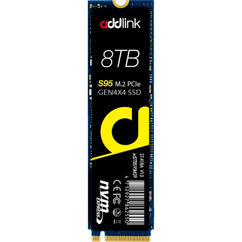 ad8TBS95M2P 内蔵SSD PCIe NVMe S95 1個 addlink 【通販モノタロウ】