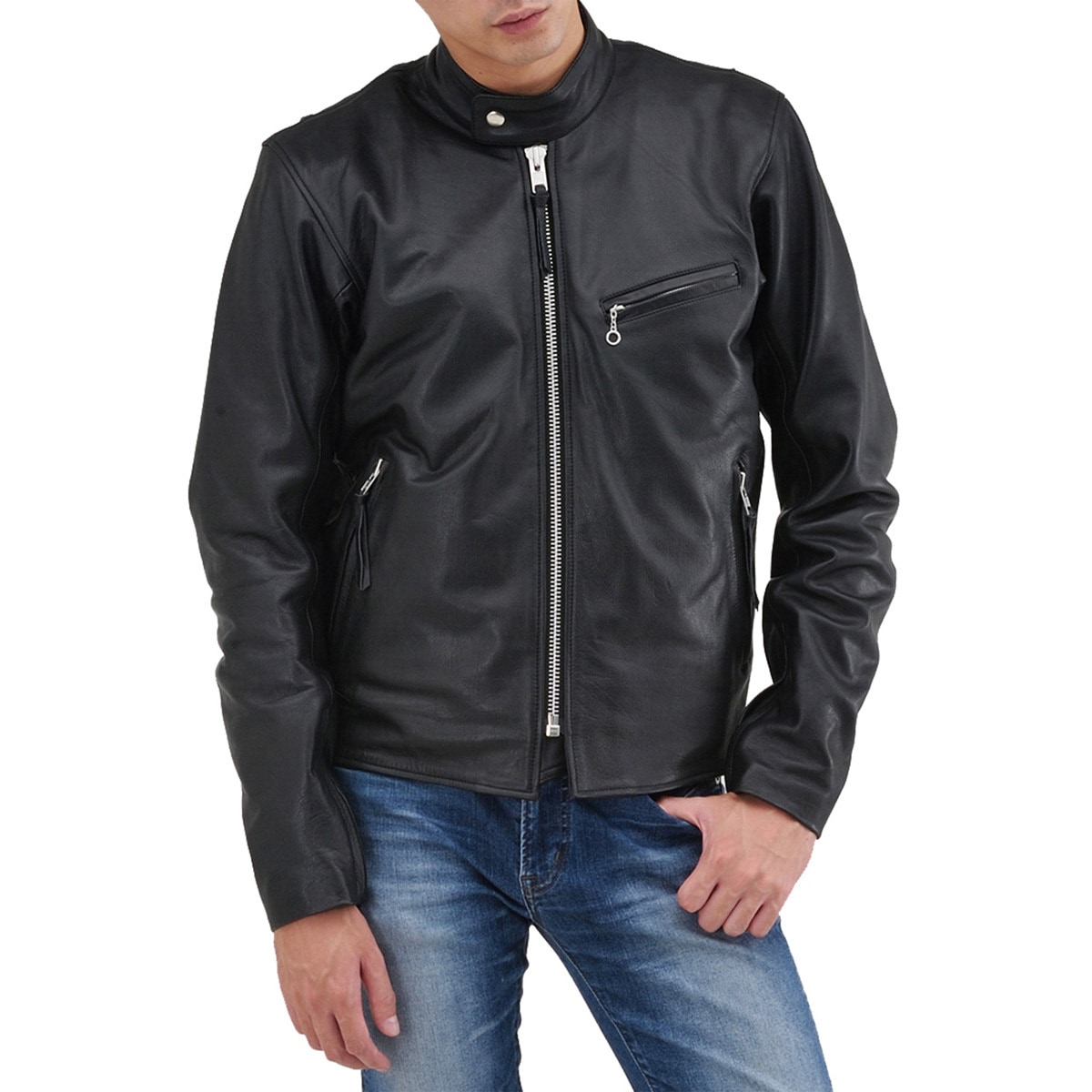 17808 DL-001 バイク用 シングルライダースジャケット レザー DAYTONA