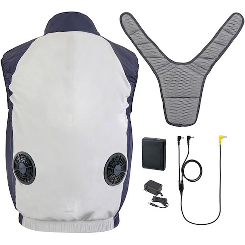 FV-BA37SEBWLL 清涼ファン風雅ベスト2 フルセット TAJIMA サイズLL 1組