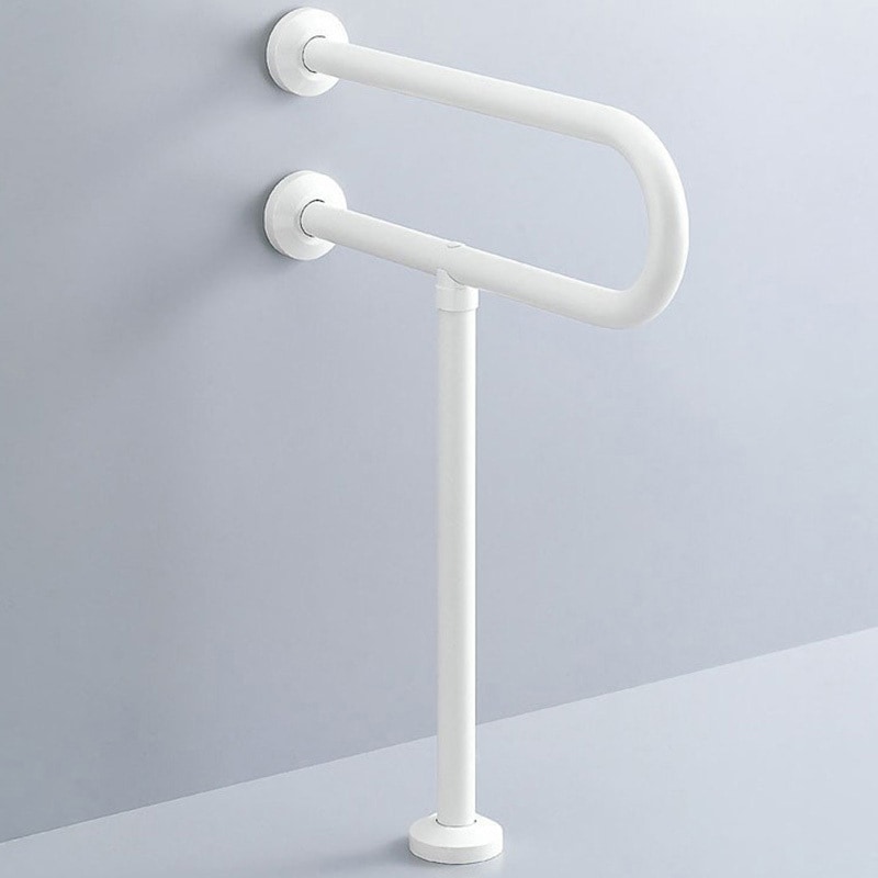 KF-525AE70J/WA 大便器用手すり(壁床固定式樹脂被覆タイプ) 1個 INAX