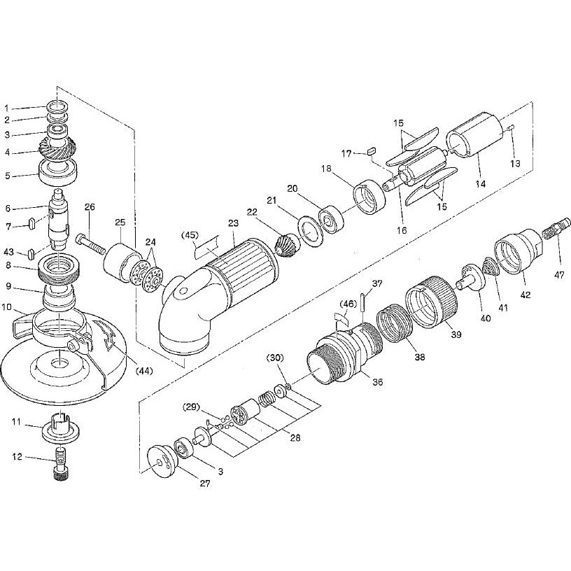 LP08450 部品 マイトン MAGL-40 日東工器 部品名称+ナベ小ネジ5×25