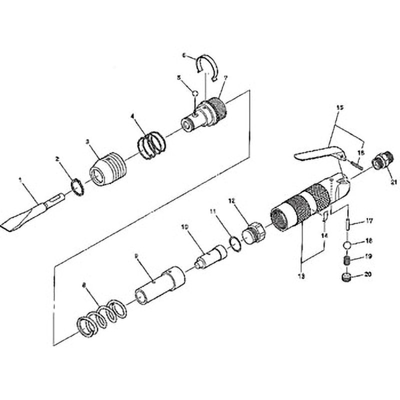 TP18406 部品 エアーチッパー ACH-20 日東工器 部品名称:軸用止メ輪C