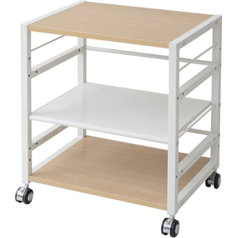 NNGS-3(NA/IV) デスクサイドワゴン キャスター付き YAMAZEN(山善