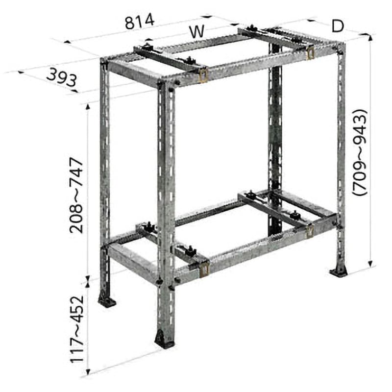 C-WZJ-2 クーラーキャッチャー2段置用/平地置用 1台 日晴金属 【通販