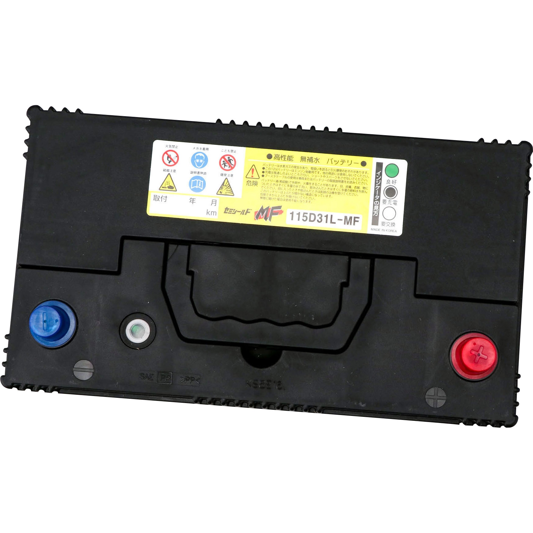 N-MONO115D31L バッテリー セミシールドタイプ 高性能 メンテナンス