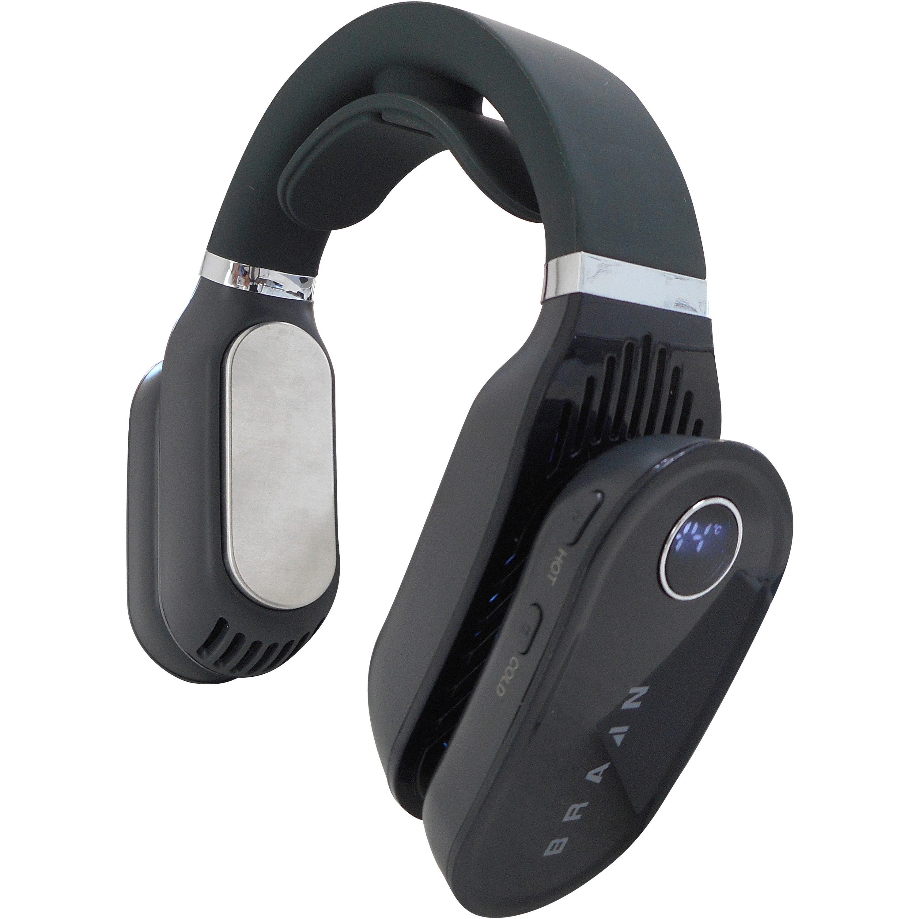 BR-781 ネッククーラー&ヒーター(充電式) ブレイン ブラック色 1個 BR