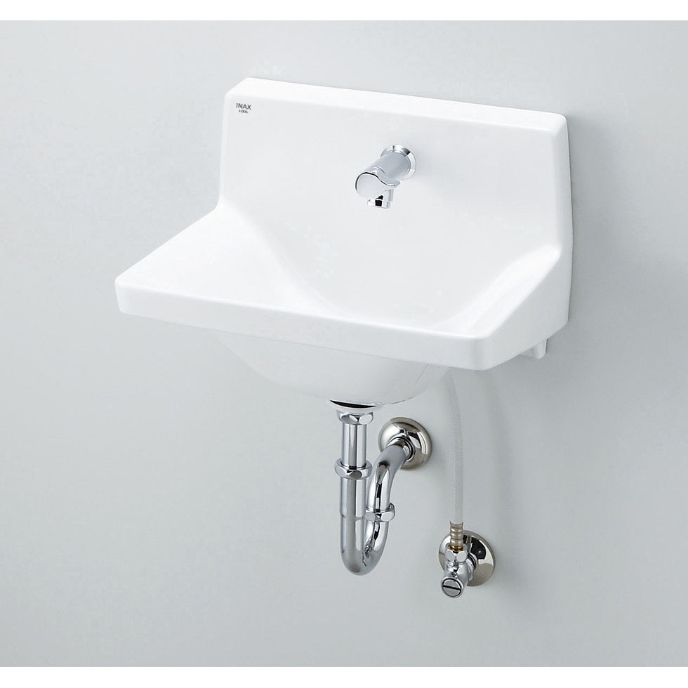L-A951HE/BW1 ハイバックガード洗面器 Mサイズ ハンドル水栓 1台 INAX
