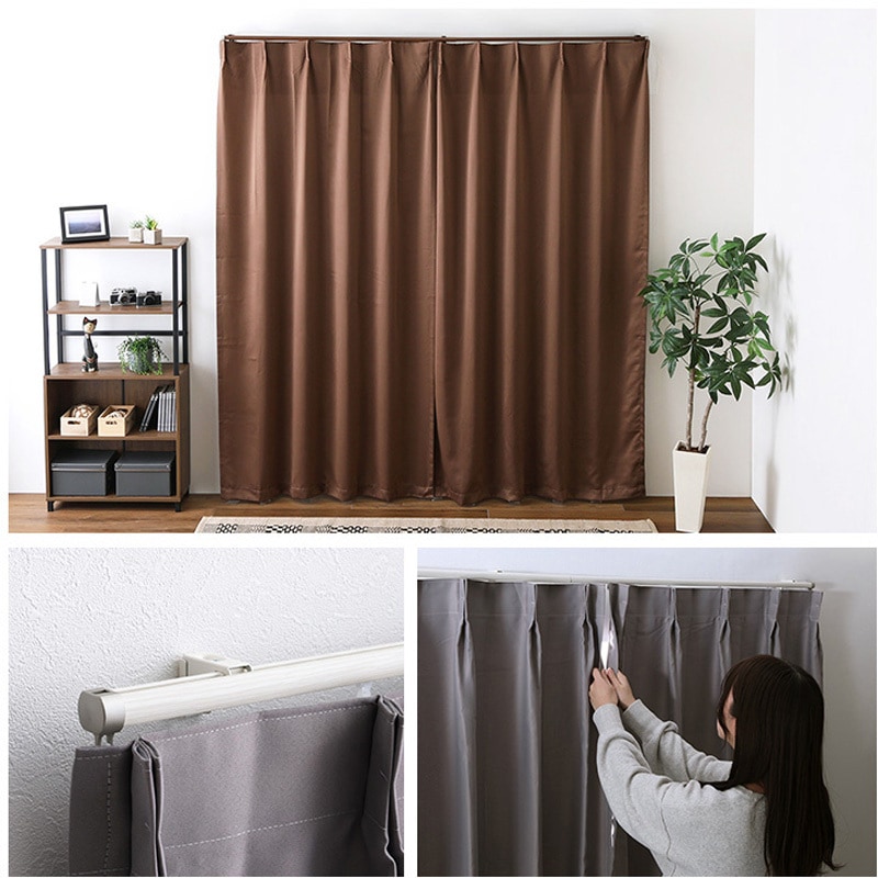 SH-29-TS2-WH カーテンレール シングルタイプ 1.1～2m(伸縮) 1本