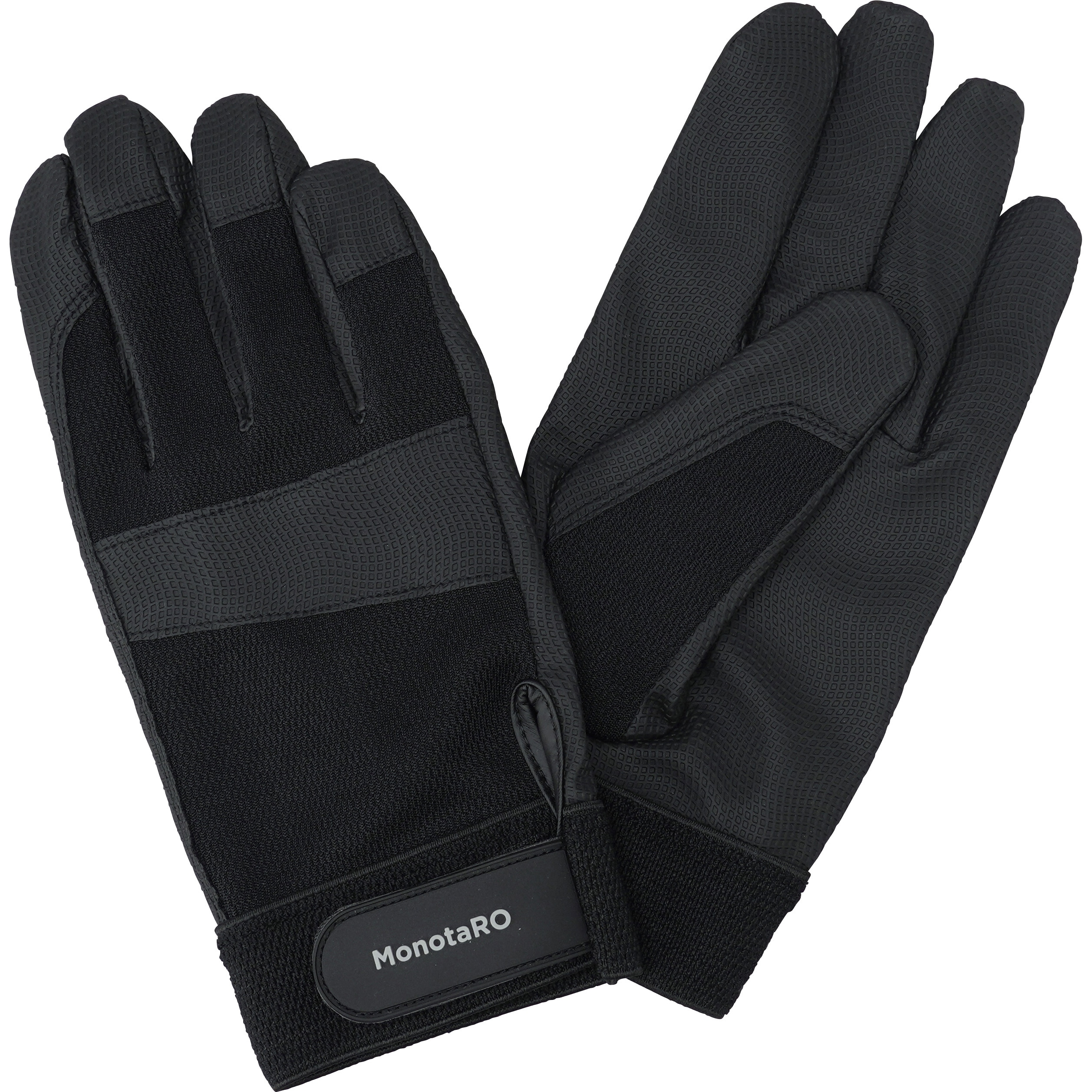 ロゴ(MonotaRO)ブラック PU手袋 モノタロウ ブラック色 1双入 サイズM