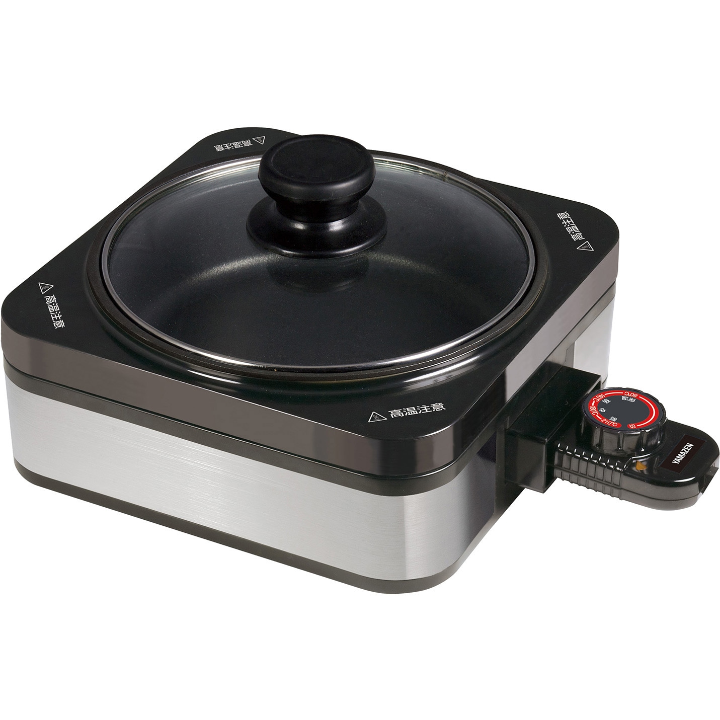 YHC-W600(S) ホットプレート(波型・鍋プレート) 1台 YAMAZEN(山善