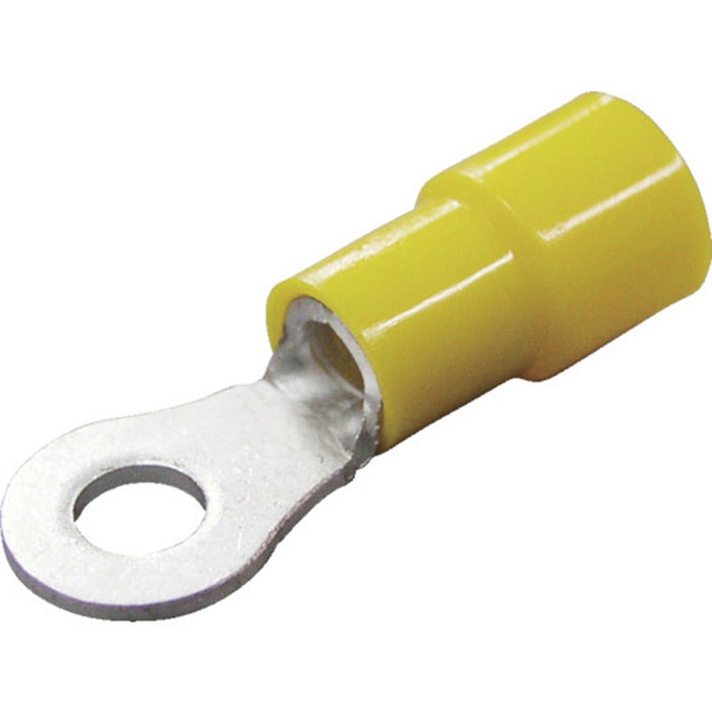 TMEX 5.5-5S-YEL 銅線用 環境配慮形 絶縁被覆付圧着端子 (R形)丸形