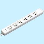 MR7906NT3 横形OA用抜け止め接地タップ6コ口 ハーネスプラグ付 明工社