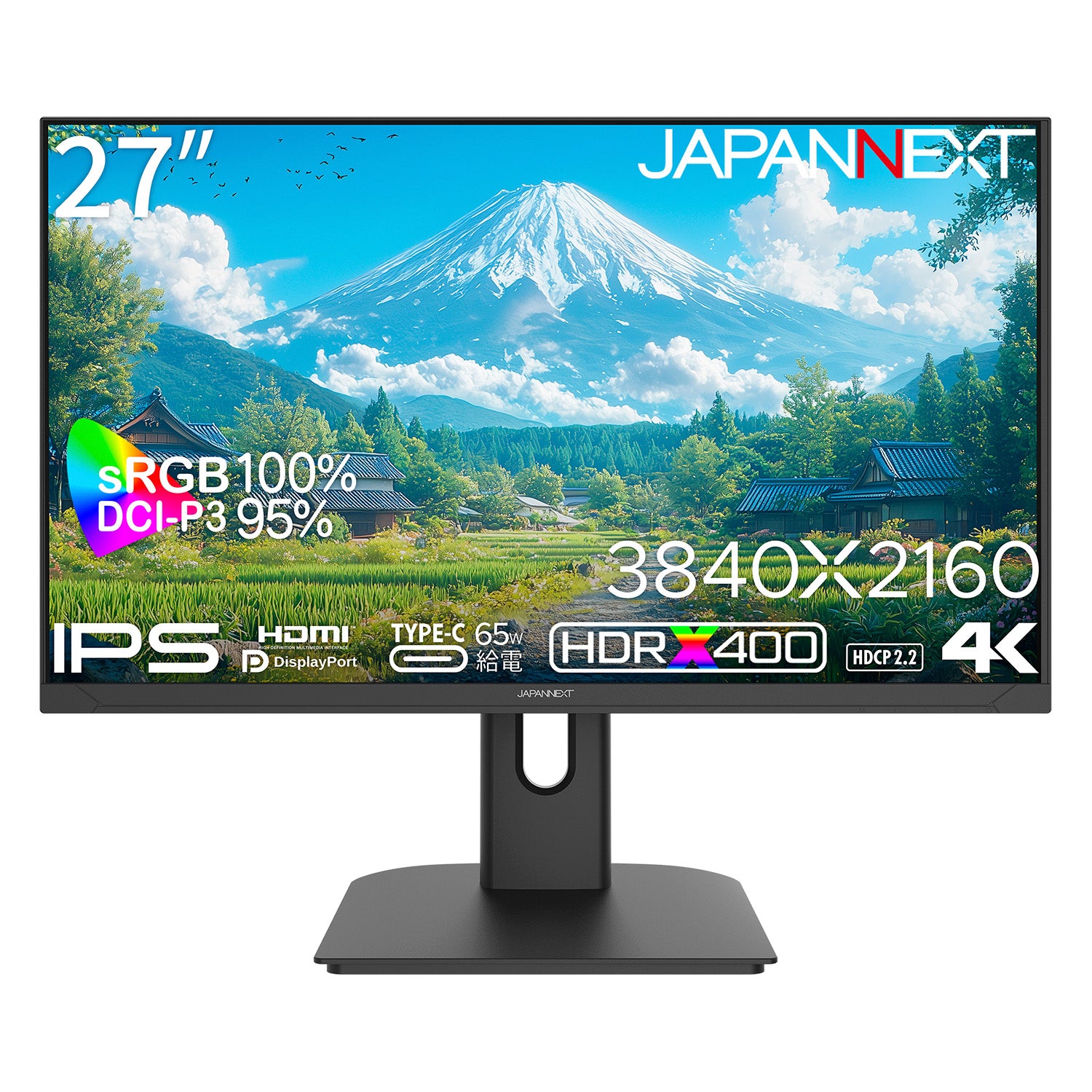 ECサイト限定】 JAPANNEXT 27インチ IPSパネル搭載 4K(3840x2160