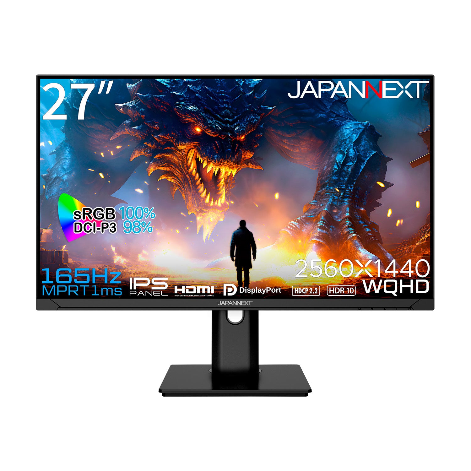 ヤマダデンキ限定】JAPANNEXT 27インチ IPSパネル搭載 WQHD(2560x1440