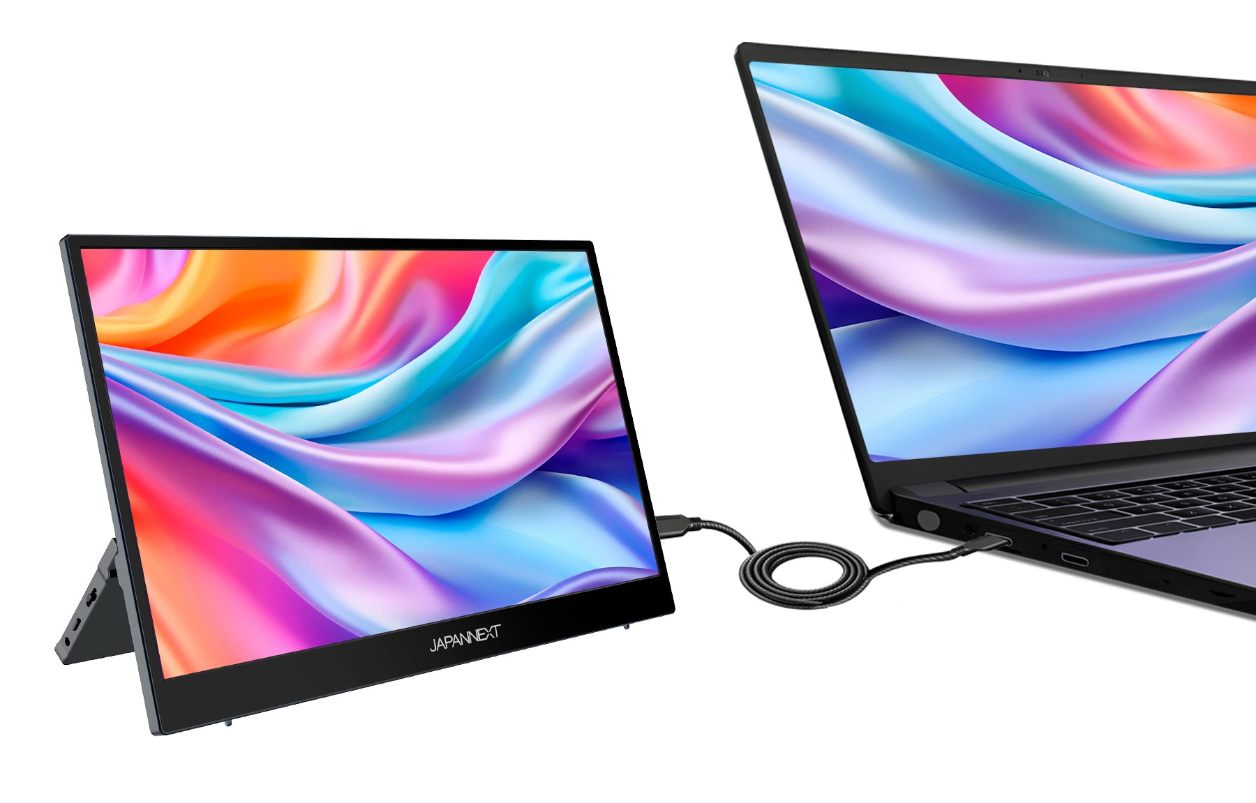JAPANNEXT 14.1インチ IPSパネル搭載 フルHD(1920x1080)解像度