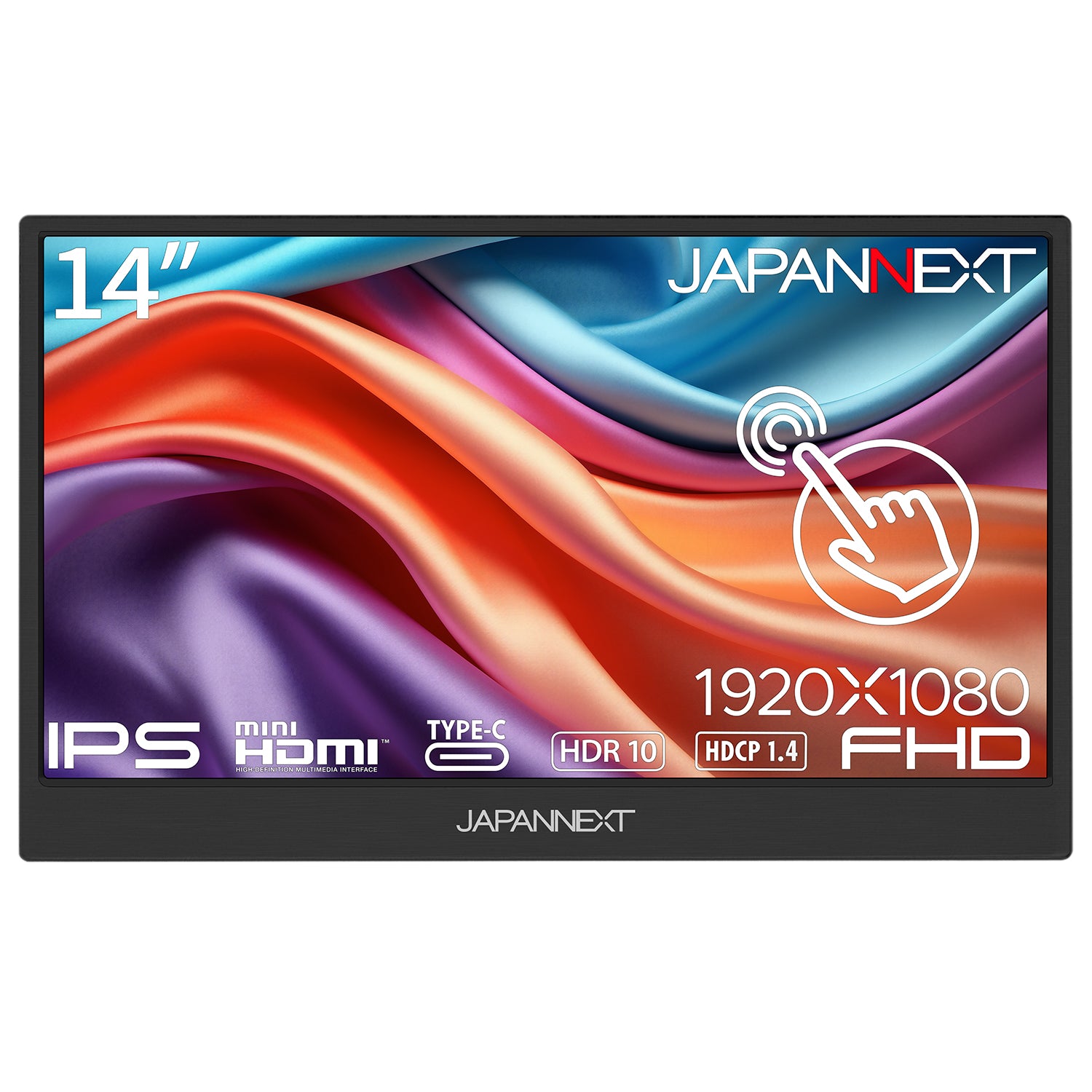 ECサイト限定】JAPANNEXT 14インチ IPSパネル搭載 10点マルチタッチ