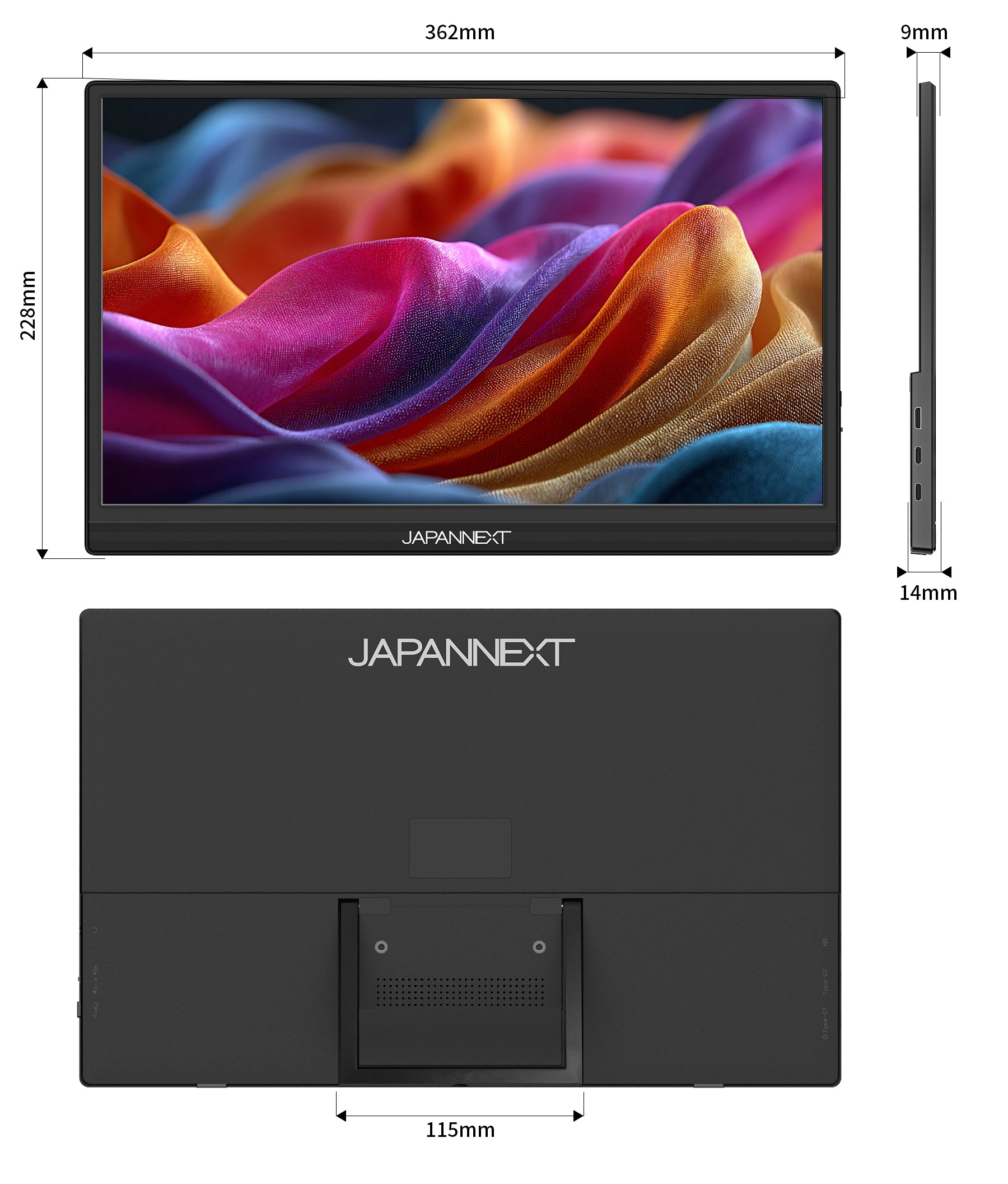 Amazon.co.jp限定】 JAPANNEXT 15.6インチ IPSパネル搭載 10点マルチ