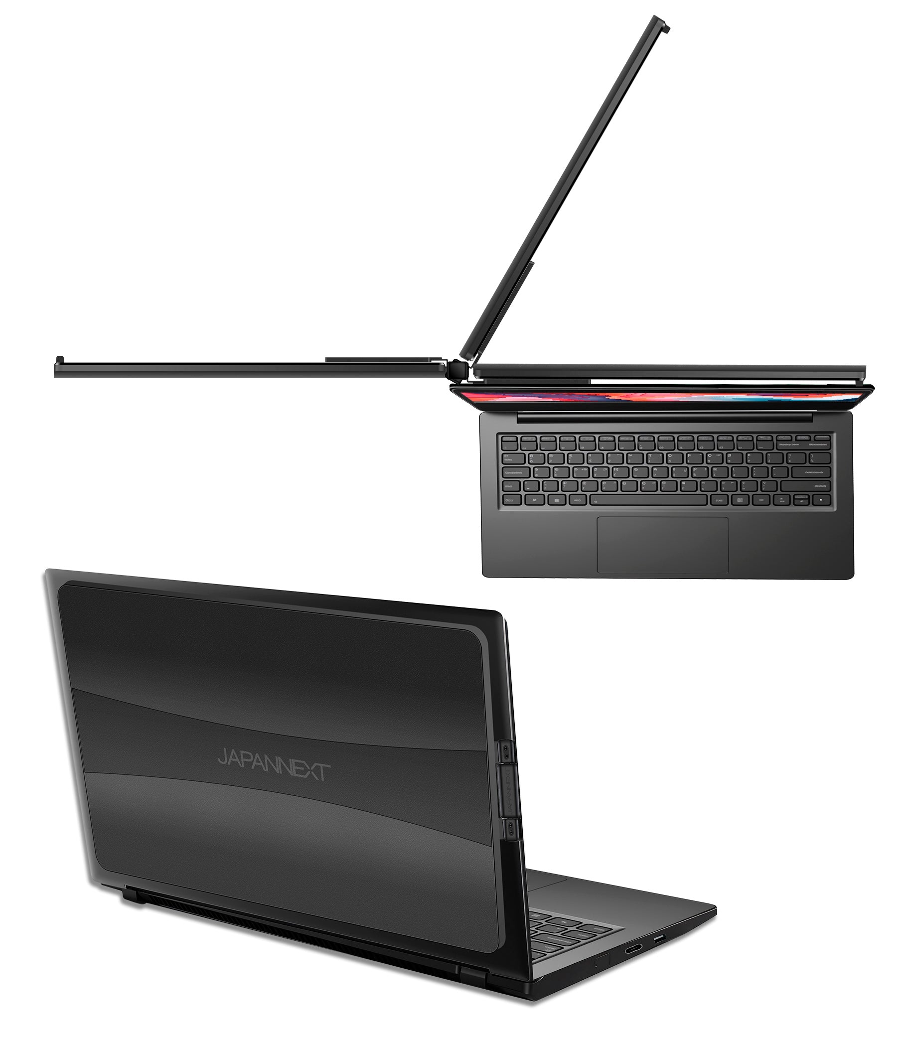 JAPANNEXT JN-MDO-IPS140FHD 14インチ 1920x1080解像度 ノートPC装着型